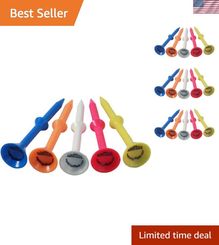 Step-Up Golf Tees 3 1/4" 5 Pack Multicolor