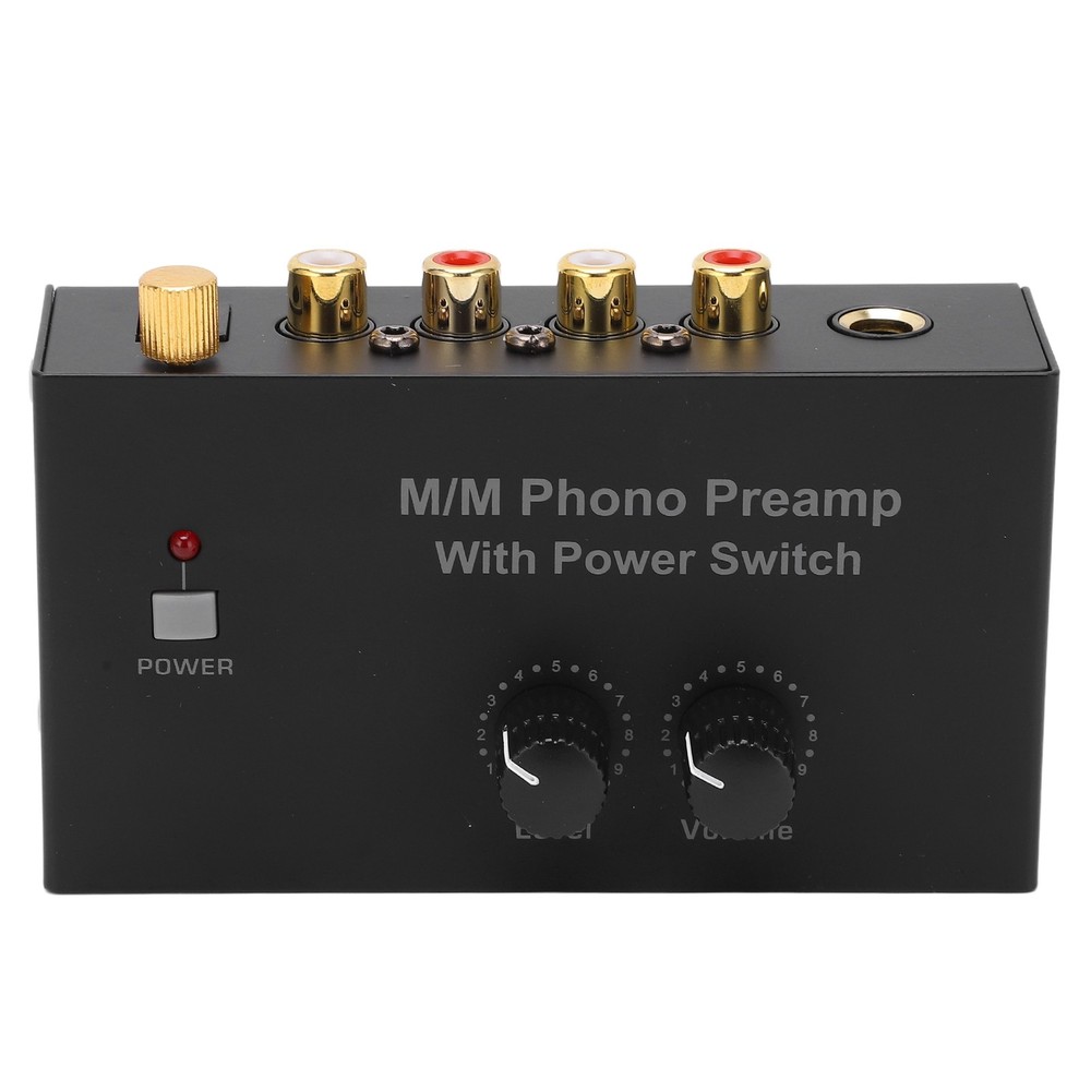 Compact Metal Phono Preamp Turntable Volume Control Device For Audiophiles