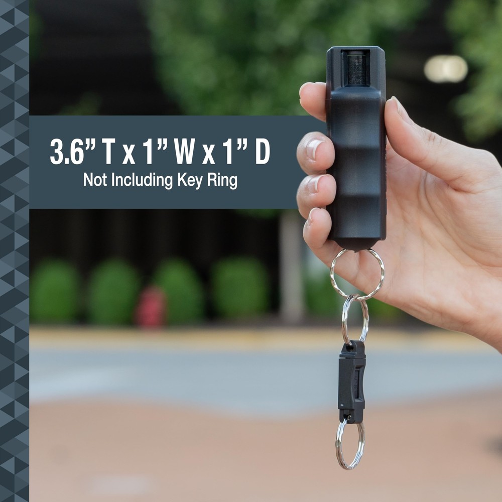 SABRE Pepper Spray Quick Release Keychain for Easy Carry and Fast Access