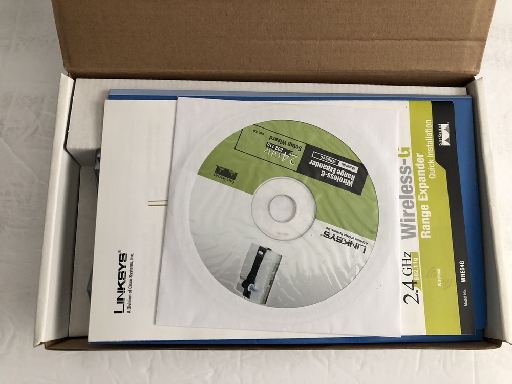 Linksys Wireless-G Range Expander Model WRE54G Open Box