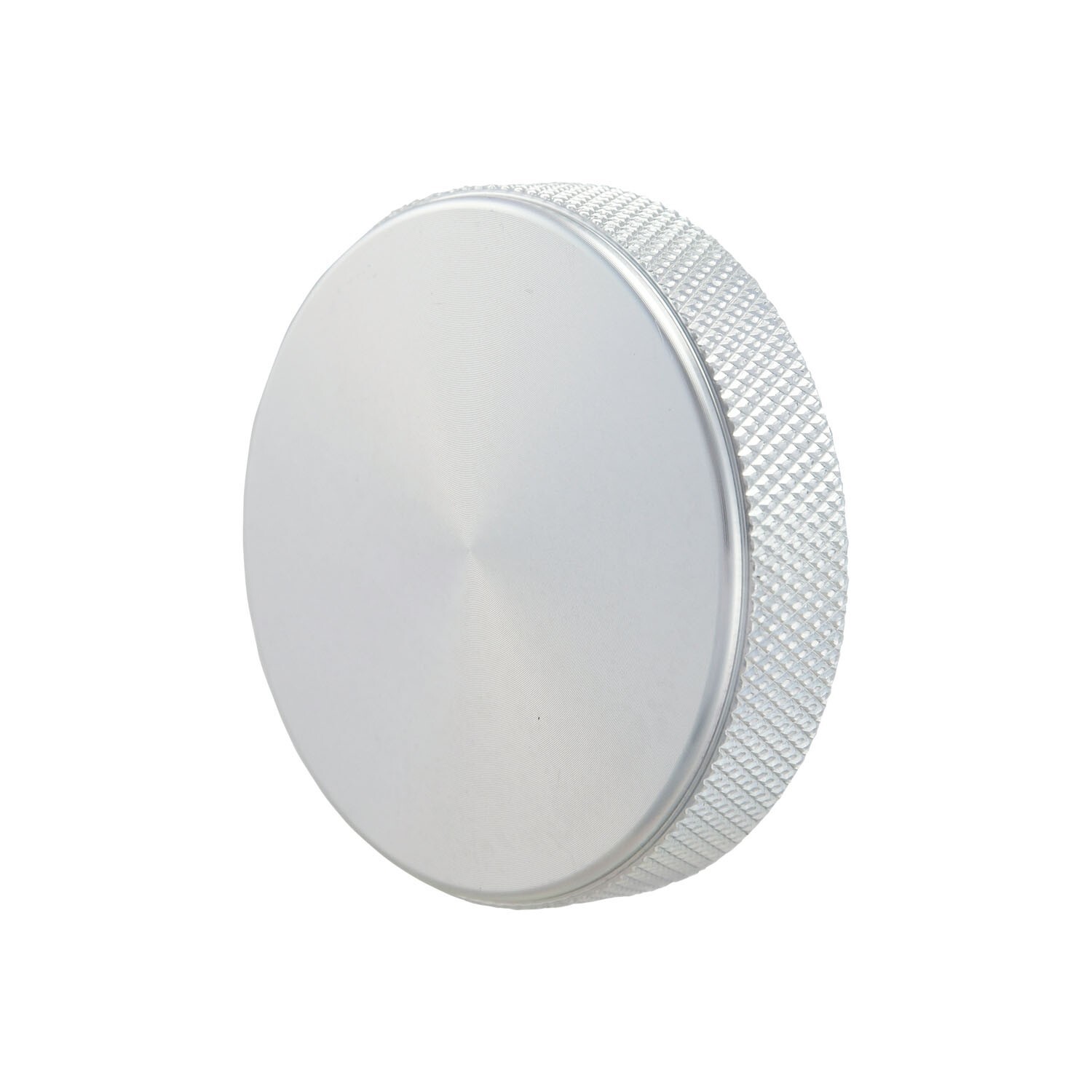 Radiator Cap, Billet Aluminum, Machined Finish, Knurled Edge, 16lbs Chevy Ford