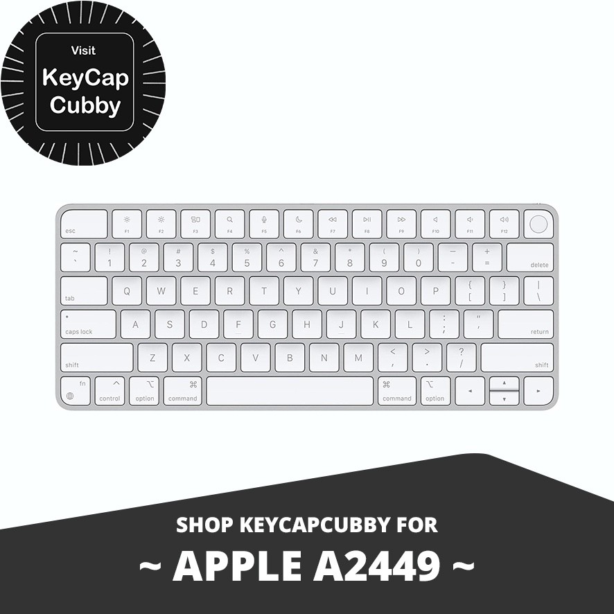 Replacement Keys For Apple Wireless Keyboard A2449 Individual Key & Hinge Spring