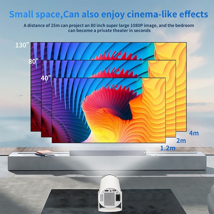 Portable LCD Projector Android 11 & WiFi Home Theater