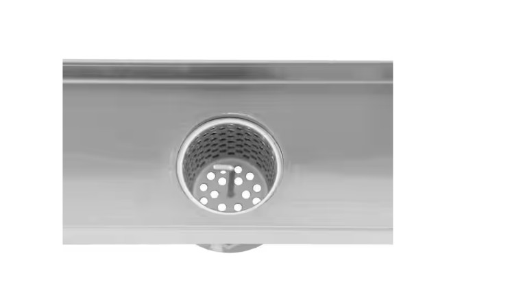 Oatey Designline 36 in. Stainless Steel Linear Shower Drain with Square Pattern