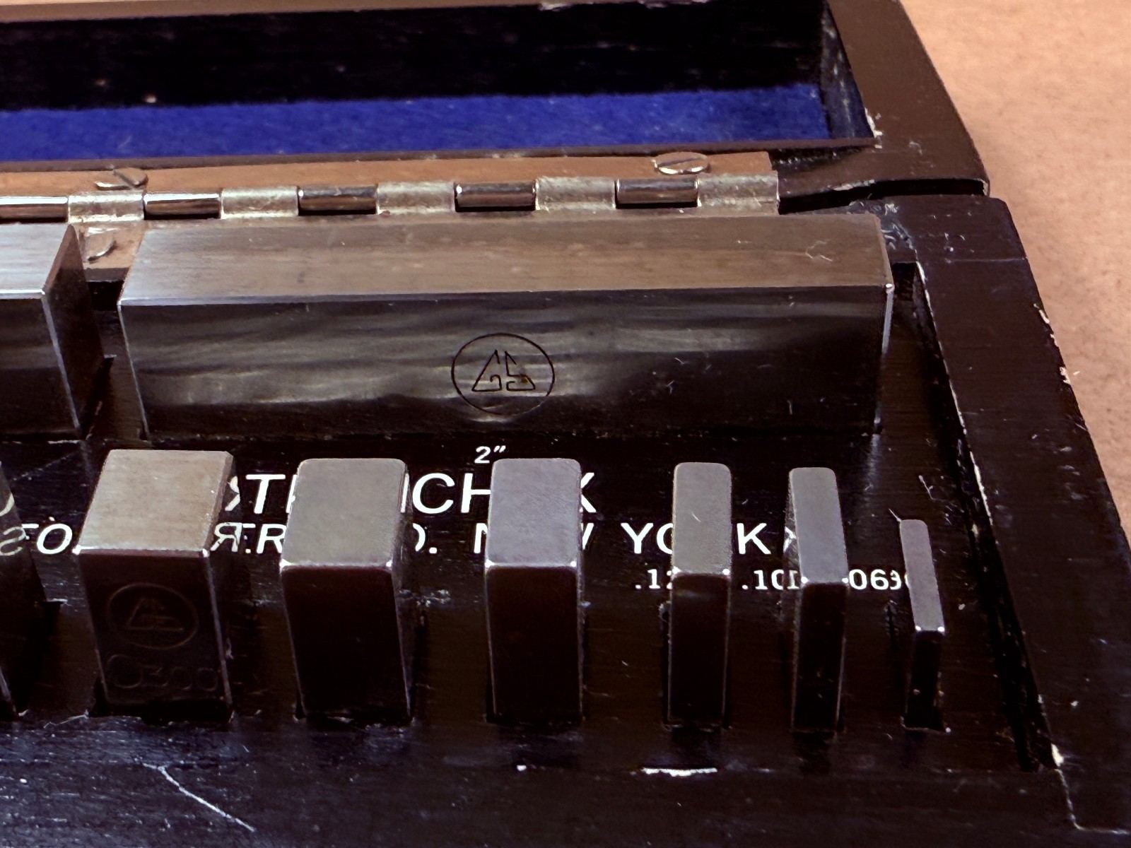 Vintage - ULTRA CHEX Gage Block Set Geo SCHERR .0625" - 2" in Case