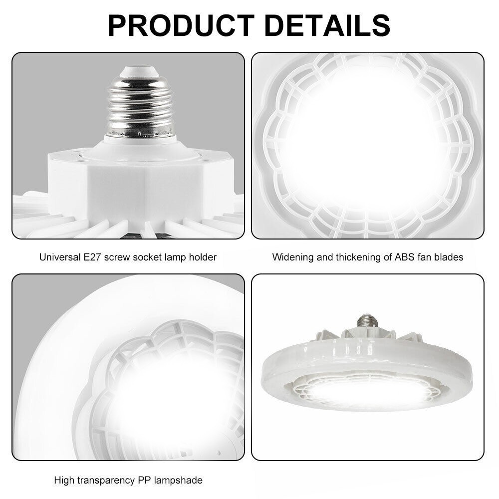 Socket Ceiling Fans with Light and Remote- Socket Fan light with Dimmable Led K1