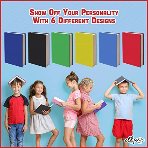 Stretchable, Easy Apply Book Covers 6 Pack Solid Book Cover Standard 6Pk 7