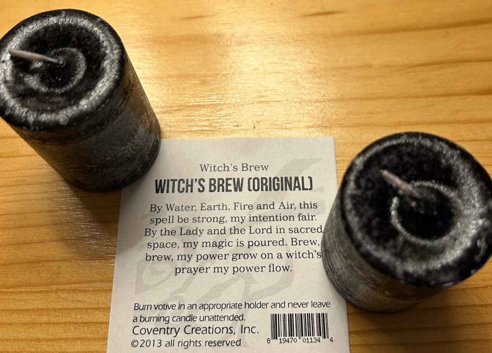 Witch's Brew Charged Ritual Spell Votive Candle!