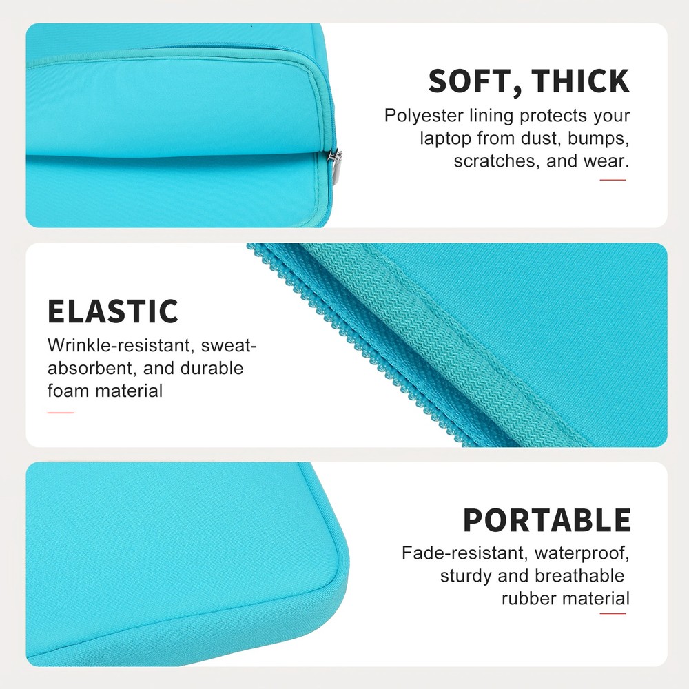 Laptop Case Shockproof Computer Sleeve for 13" Lenovo Notebook Light Blue