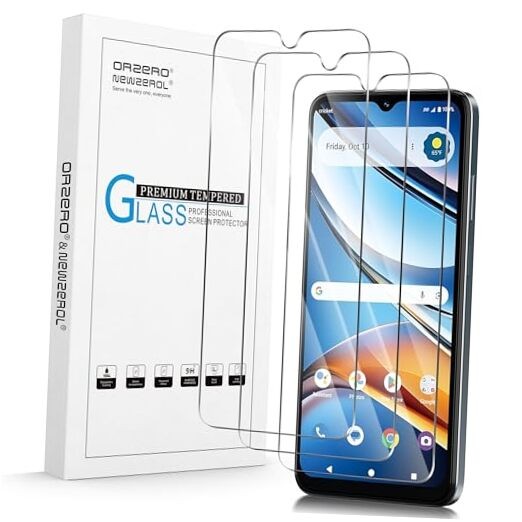 (3 Pack) Tempered Glass Screen Protector Compatible for Cricket Icon 2026 /