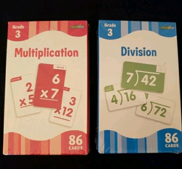 Grade 3 Multiplication & Division Flash Cards