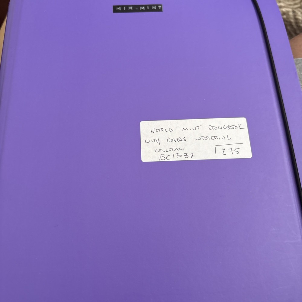 World Mint Stockbook With Covers Interesting Collection BC1338