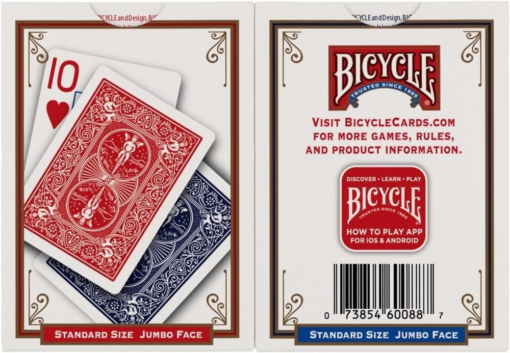 Bicycle Playing Cards, Jumbo Index, 2 Pack