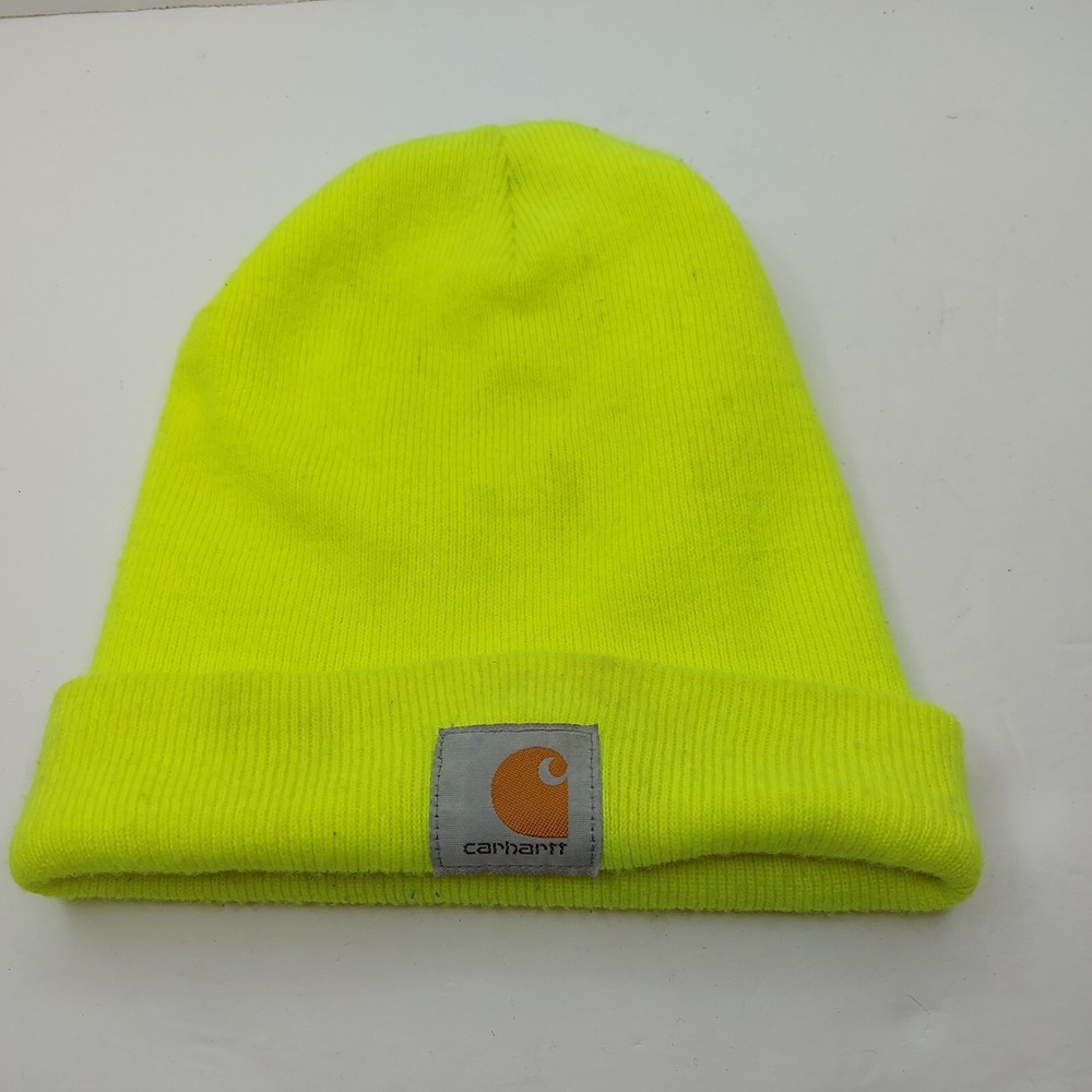 Carhartt Knit Beanie Hat Cap Bright Chartreuse