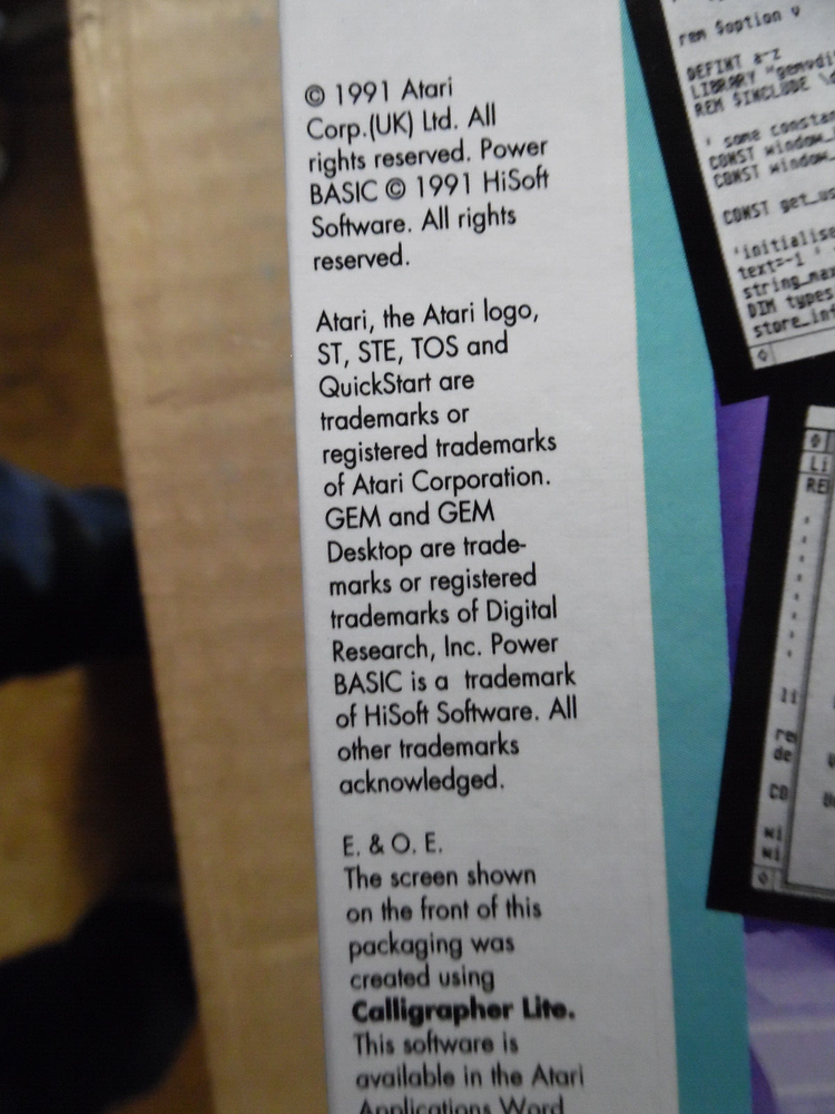 Introduction to Basic Programming Atari/HISOFT 1040/Mega/TT ST NEW Disk