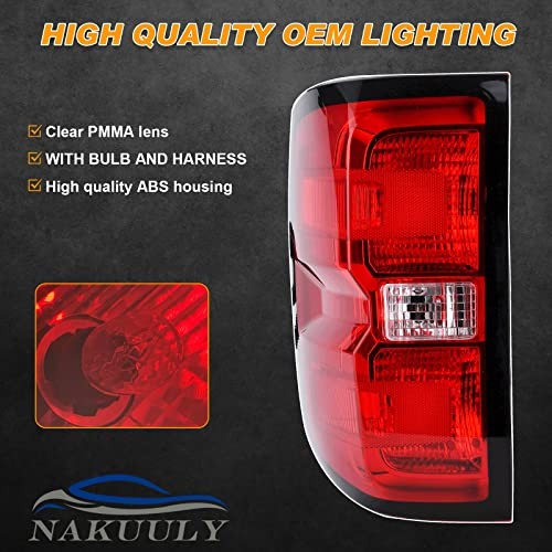 Tail Light Assembly Compatible with 2014-2015 Chevy 14-15 Left Driver Side