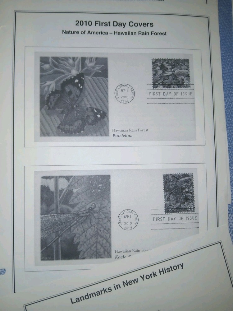 New York History 21 Clean Album Pages For Stamps/Covers Mystic Co. 2020 New