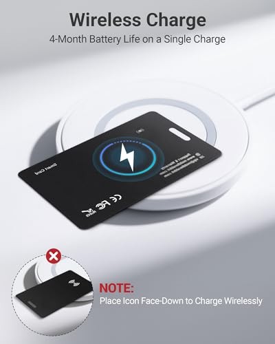 Android Wallet Tracker Card, Smart Card (Android Only), GPS Wallet Black