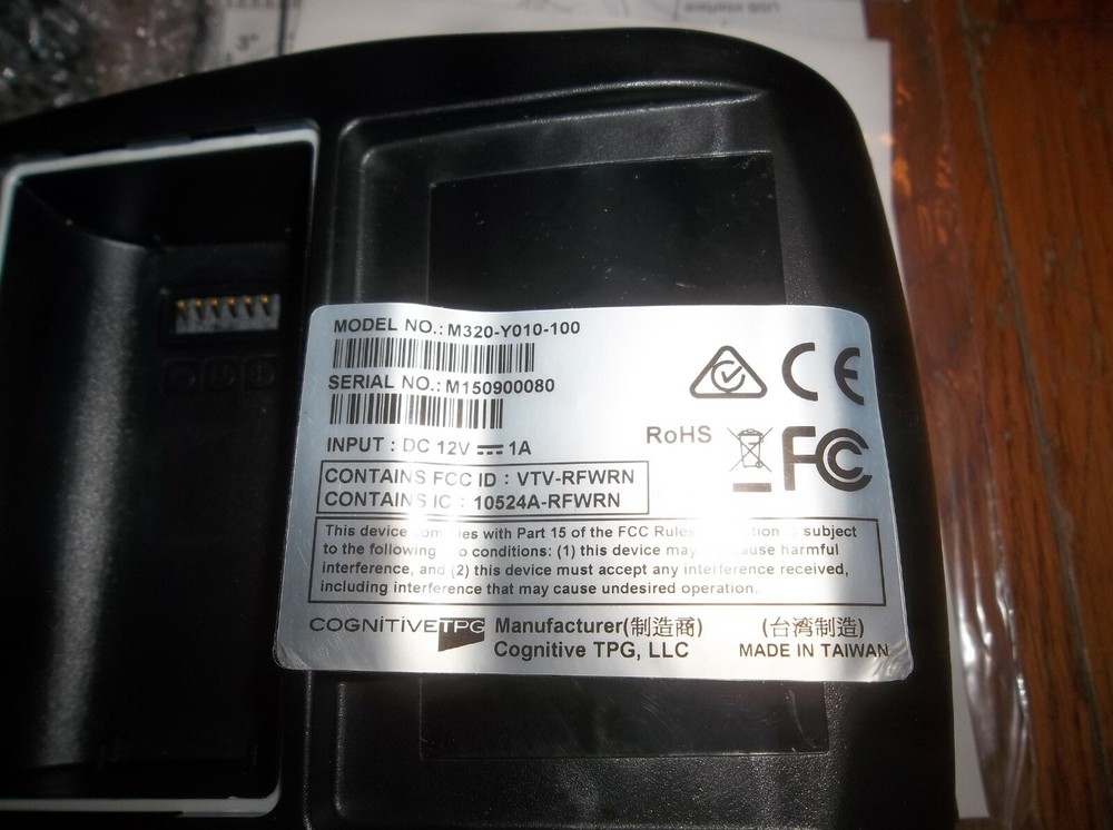 COGNITIVE TPG M3 PRINTER, M320-Y010-100, M320, Mobile Receipt Label Printer Kit