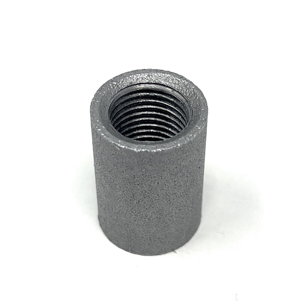 Steel Pipe Fitting, Coupling, 1/4" NPT Female, Black Finish