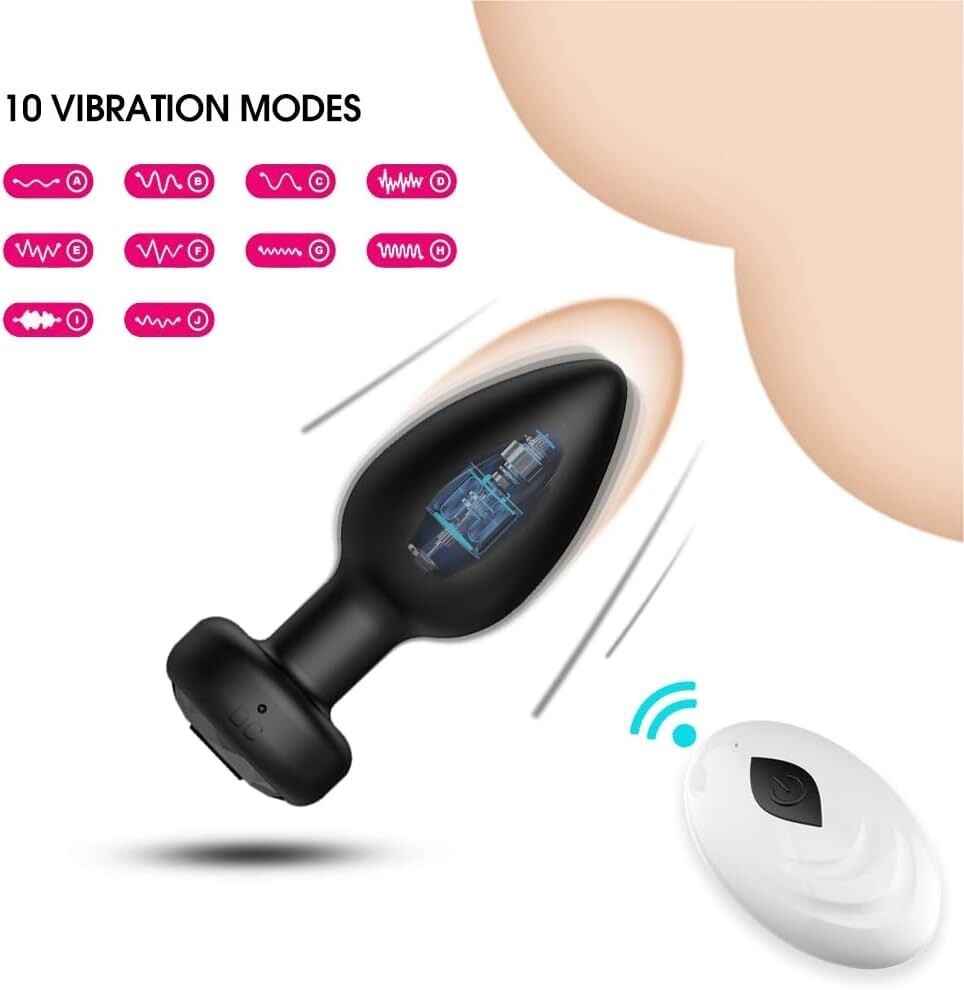 Sex Toys for Women Thrusting Anal Vibrator Prostate Massager Anal Butt Plug