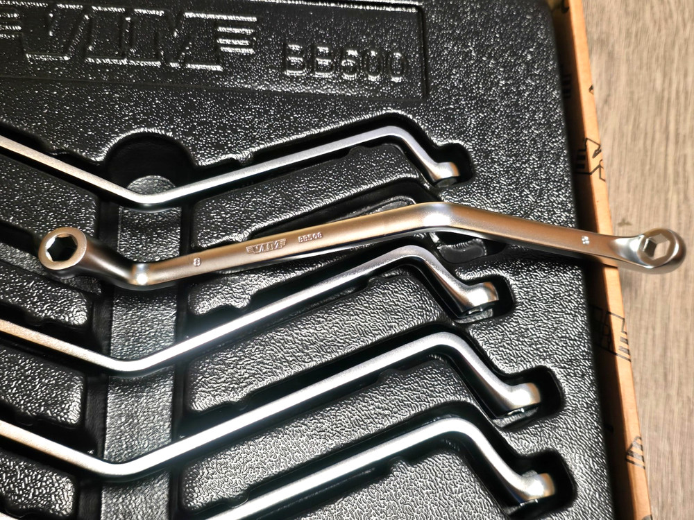 VIM Tools BB500 5pc Multiple Offset Brake Bleeder Wrench Set 7, 8, 9, 10 & 11mm