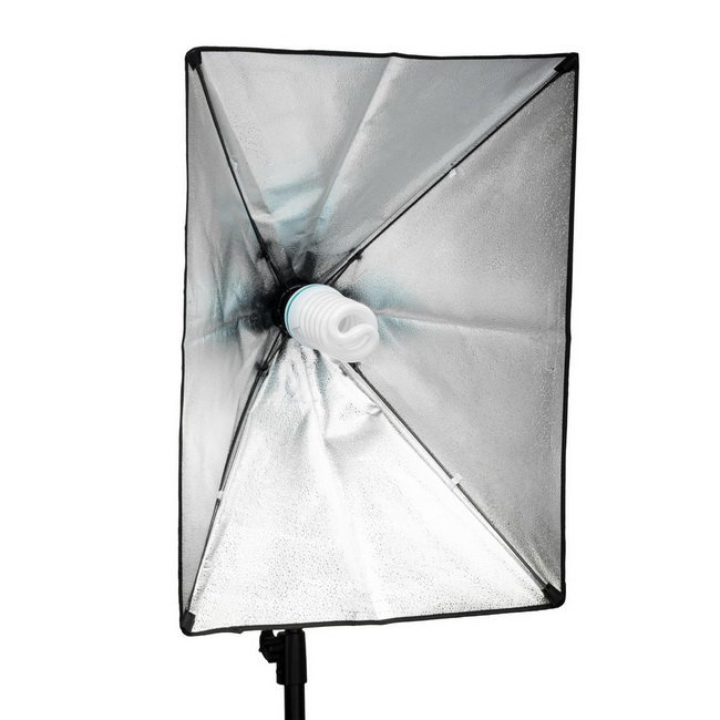 MK 200W Video Studio Continuous E27 Fluorescent Tricolor Light Bulb 5500K 220V