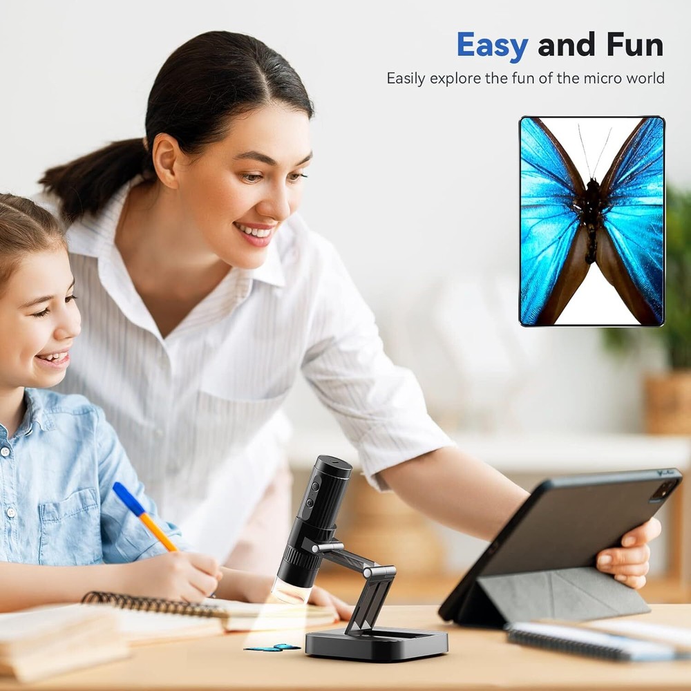 TOMLOV 1000x Digital Microscope USB Microscope 1080P Coin Scope Camera Magnifier