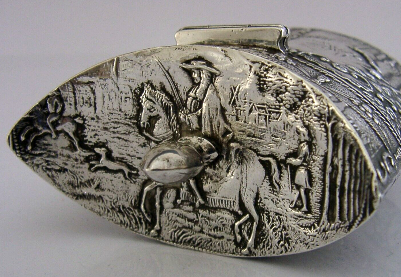 SUPERB HANAU DUTCH SOLID STERLING SILVER TEA CADDY CANISTER BOX 1903 ANTIQUE 82g