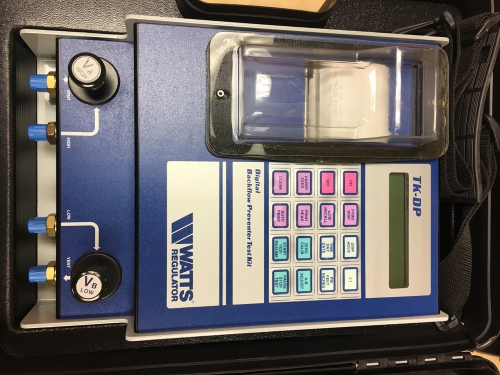 Watts TK-DP Computerized Digital Print-Out Test Kit for Backflow Prevention 