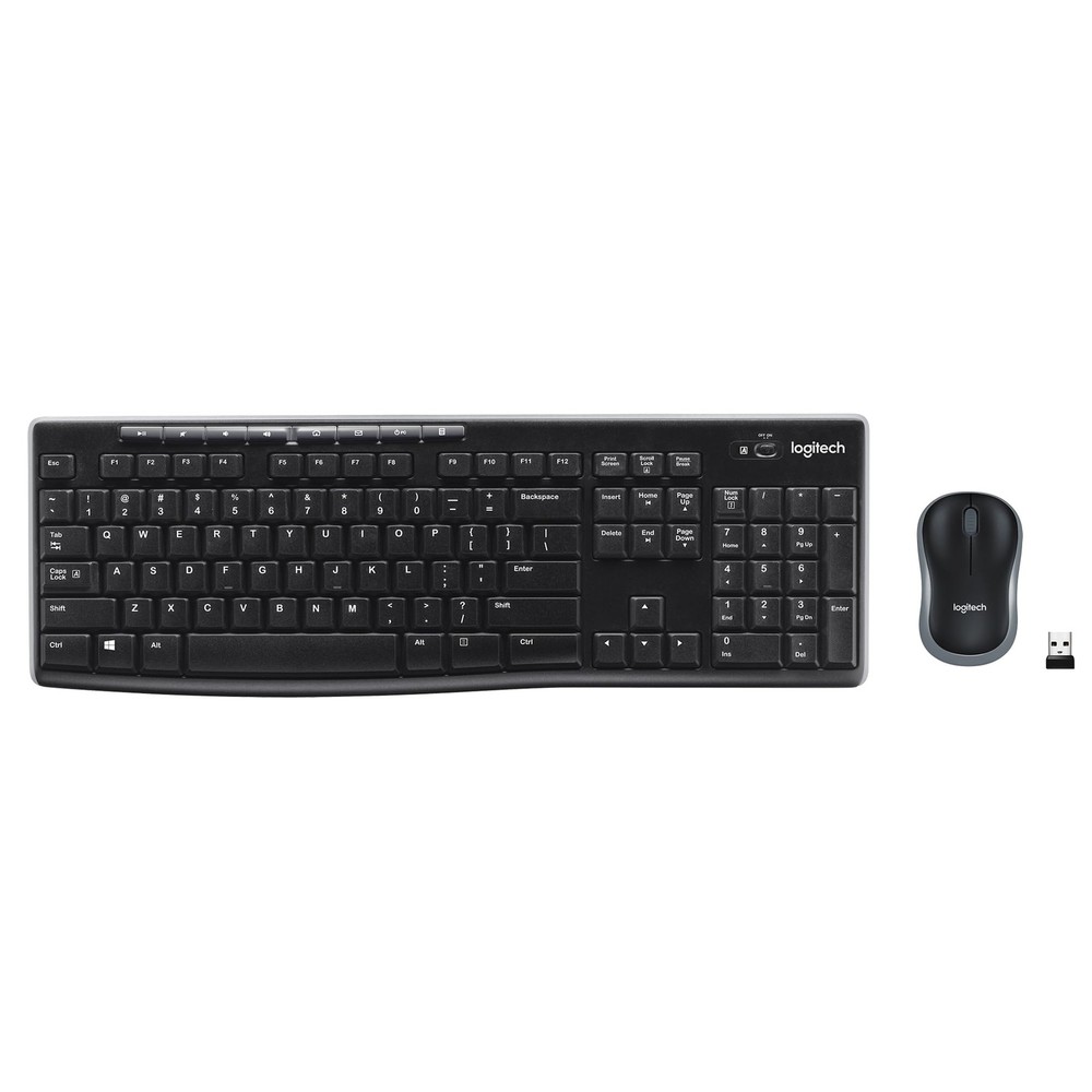 Logitech MK270 Wireless Keyboard and Mouse Combo for Windows, 1 Pack, Black