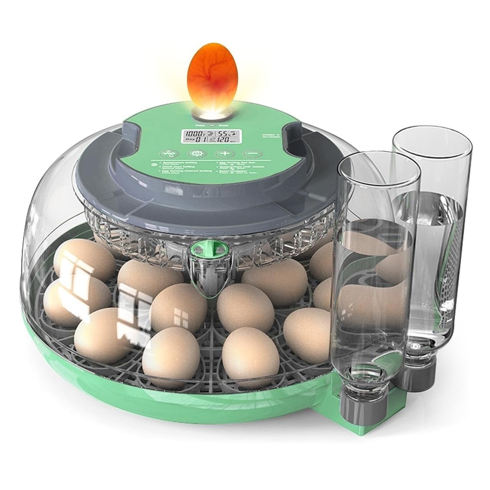 Incubators for Hatching Eggs,18 Egg Incubator with Automatic Egg Turning and ...