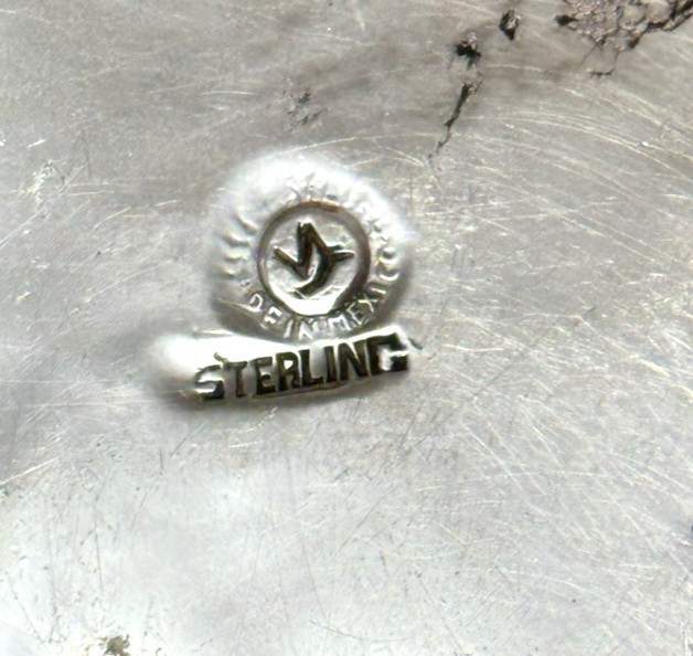 SPRATLING Sterling Silver Tea Strainer with Drip Tray