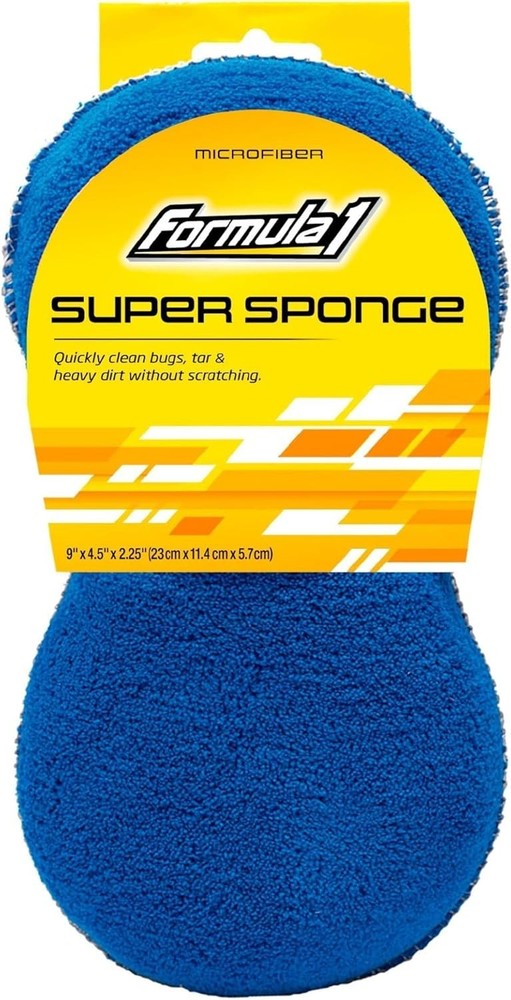 Versatile Two-Sided Car Wash Sponge with Mesh Scrubber - Durable & Effective