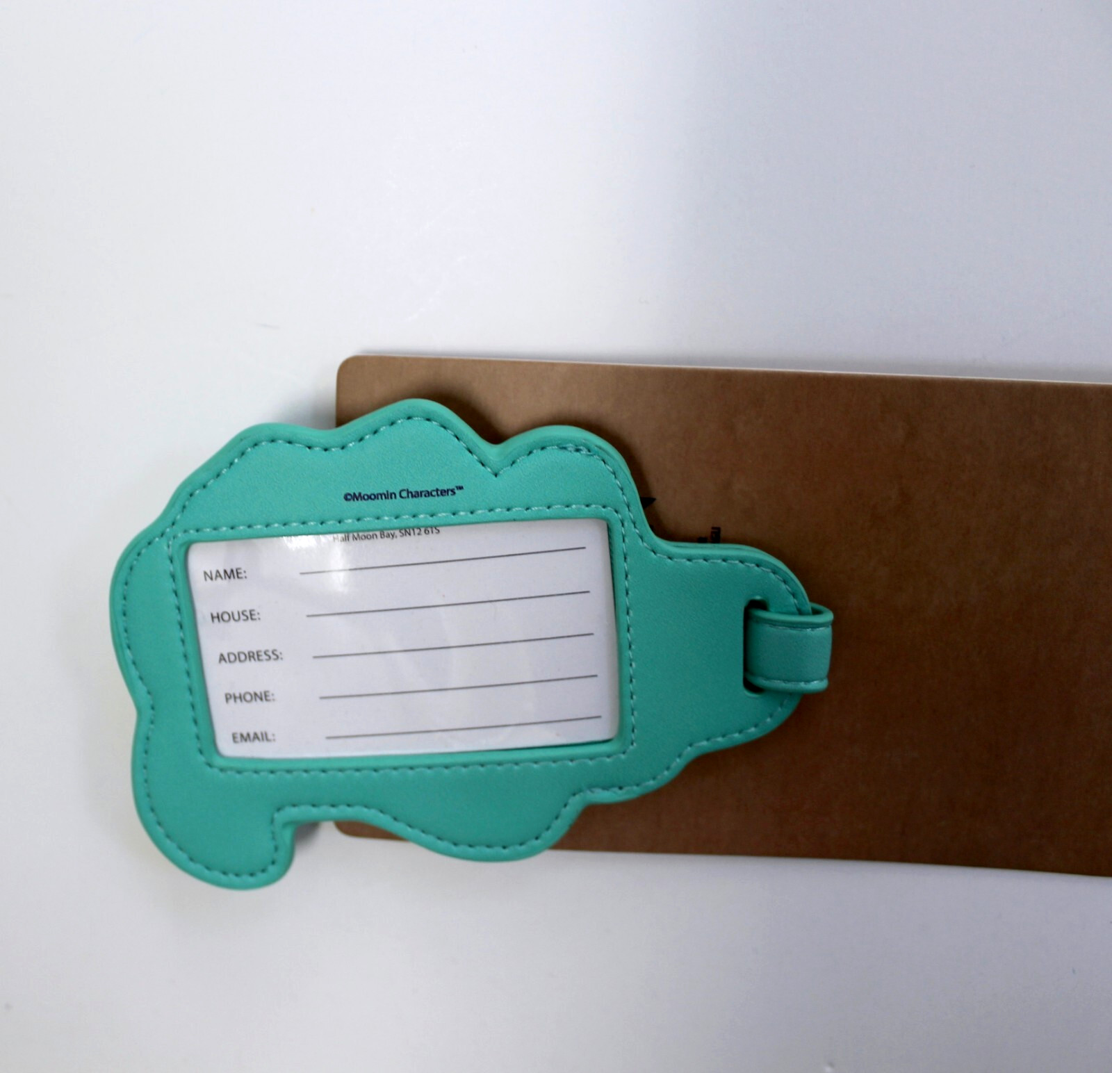 Moomin Moomintroll Luggage Tag Teal