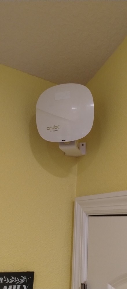 Access Point inside corner mount facing front view