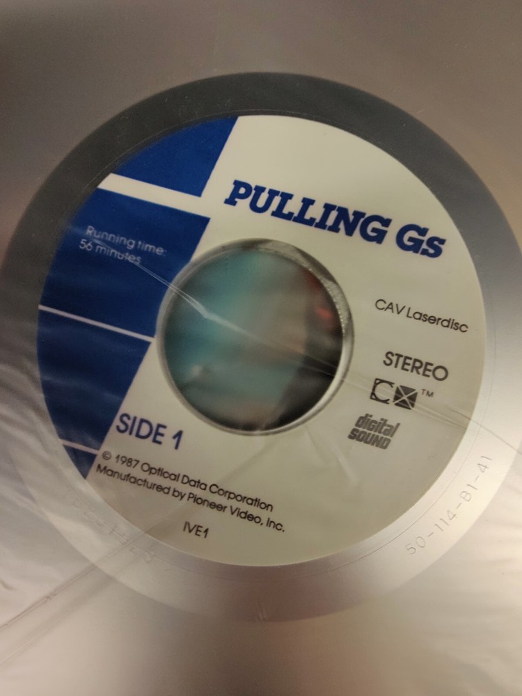 Laserdisc PULLING G's An Immersion Video Experience (1987) Optical Data / MINT !