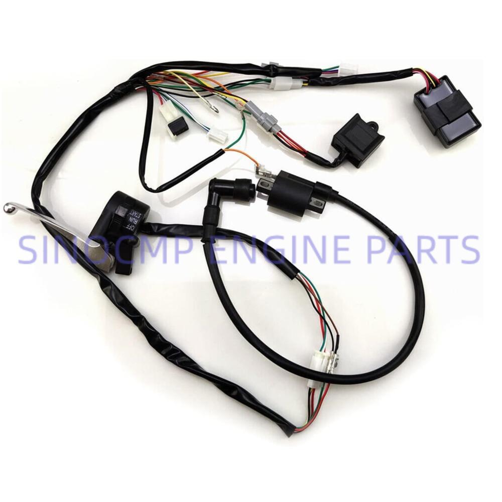 PW50 PY50 Wiring Harness Stator Ignition Switch CDI Brake lever for Yamaha