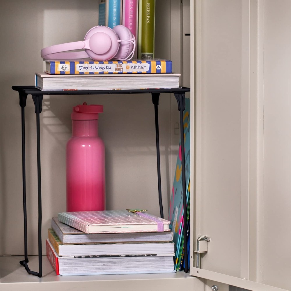 Stac-A-Shelf Locker Organizer Shelf, Stackable, Extra Tall, Fits Standard Siz...