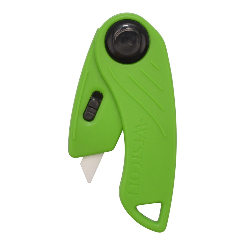 Westcott Foldable Ceramic Utility Cutter Pack of 1, Green