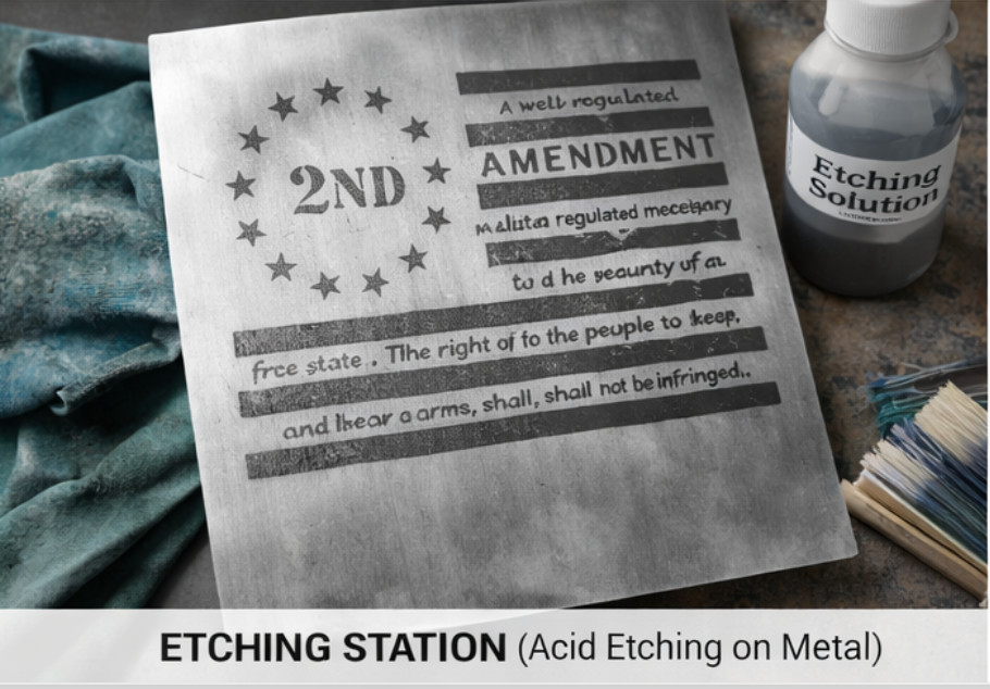 2nd Amendment American Flag Stencil, USA Flag Template, 2nd Amendment Template