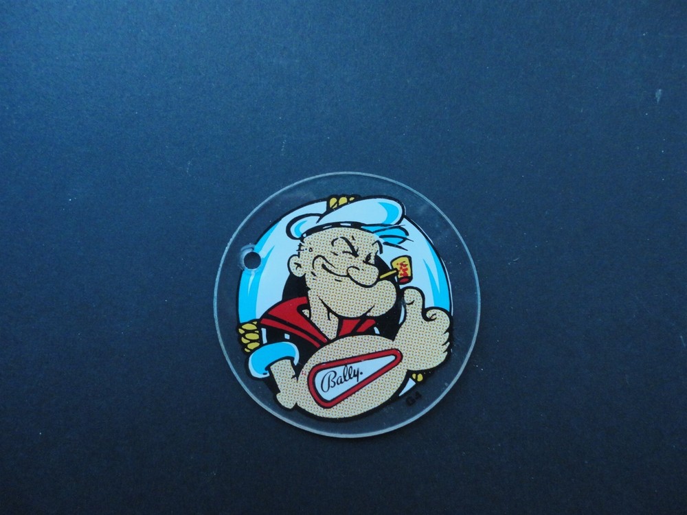 Popeye Pinball Machine Bally Key Chain