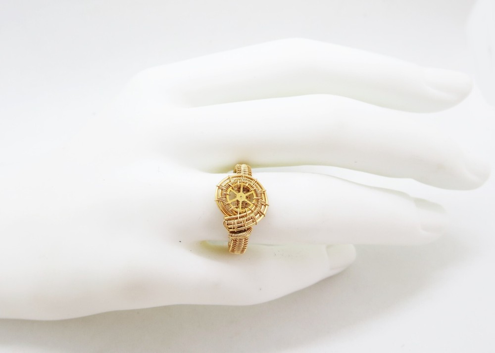 Brass Adjustable Steampunk Ring