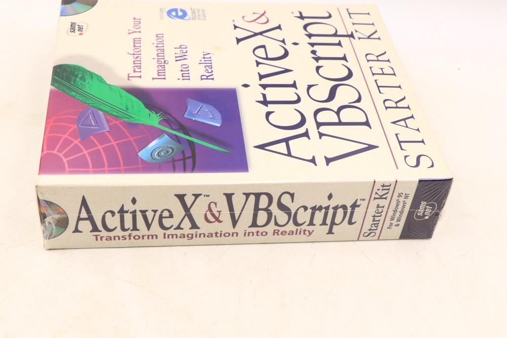 Sams.net ActiveX & VBScript Starter Kit RARE New Sealed Visual BASIC