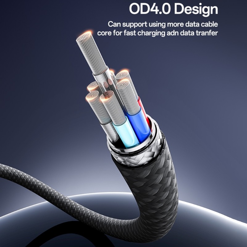 USB C Keychain Cable USB C to Type C Fast Charging Cable 60W for Phone Laptop