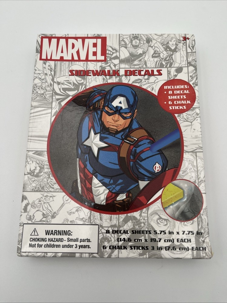 Marvel Sidewalk Decals With Chalk