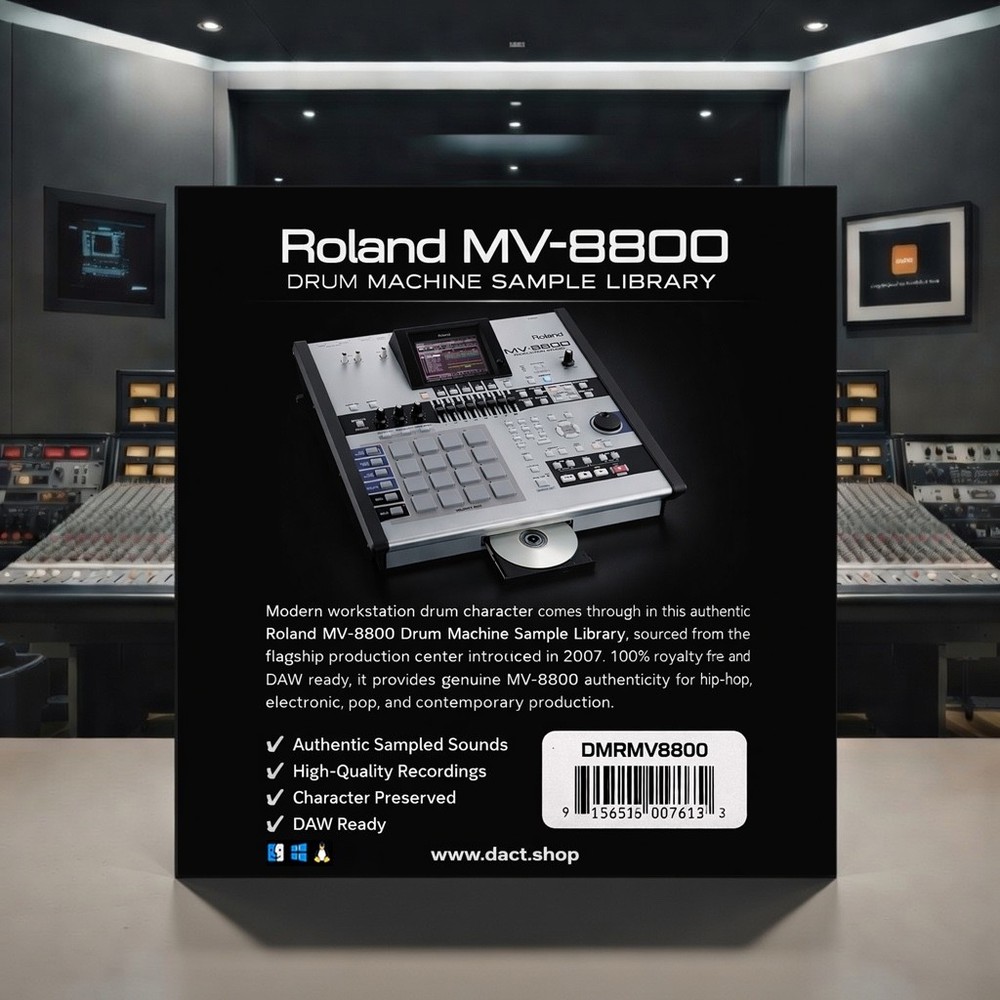 Roland MV-8800 Drum Machine Sample Library