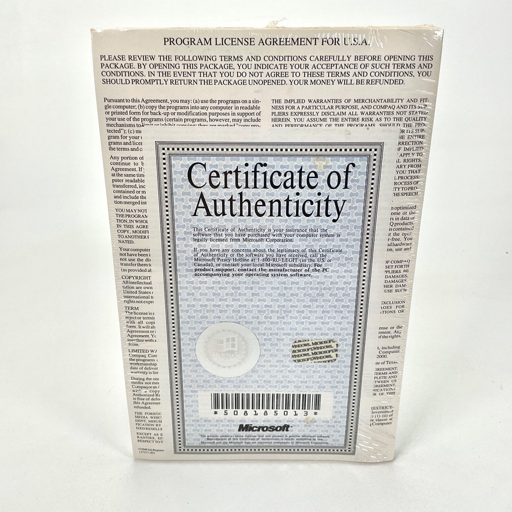 Microsoft Windows Sound System Software User's Guide Vintage Factory Sealed