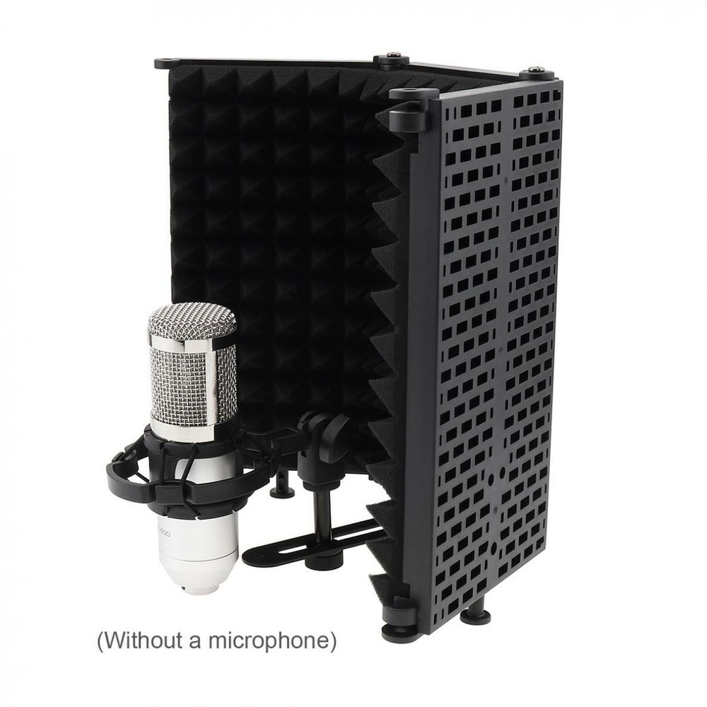 Microphone Isolation Shield Studio Mic Sound Absorbing Foam for Recording Studio