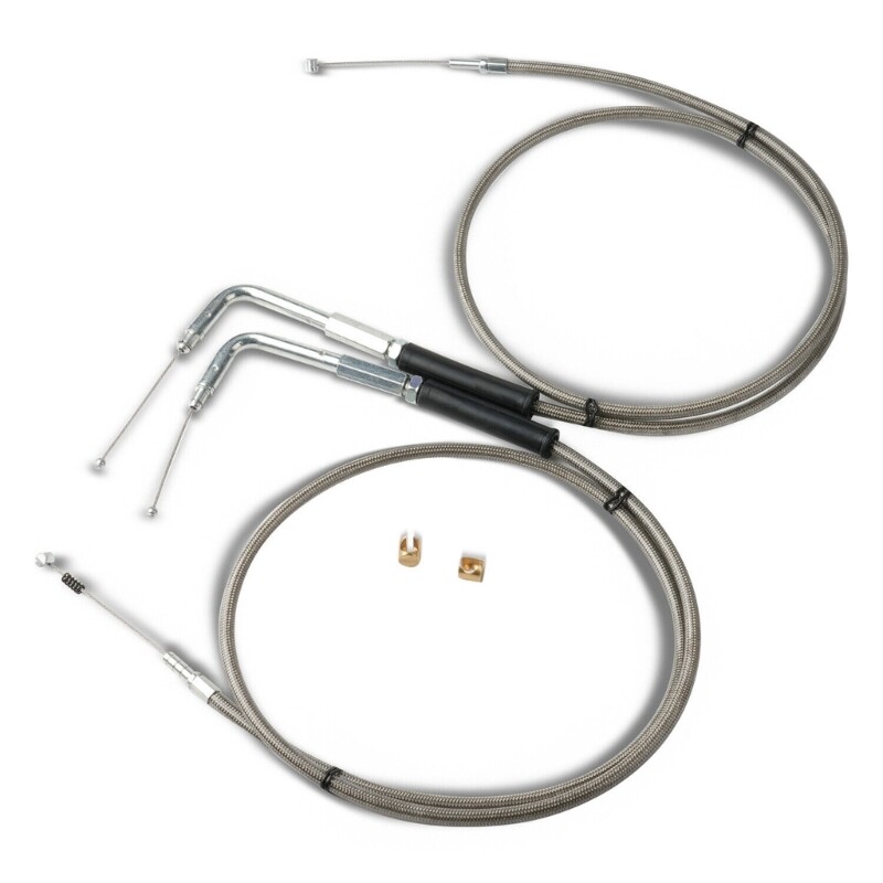 Motorcycle 42 Throttle and Idle Cable Set Replacement Accessories Idle Cable